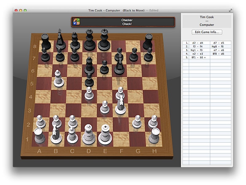 تصویری برای مقاله با عنوان اپل اپلیکیشن شطرنج خود را برای اولین بار از سال 2012 به روز می کند